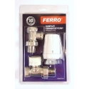 Ferro komplet termostatyczny prosty 1/2 z głowicą GT11 ZTM07